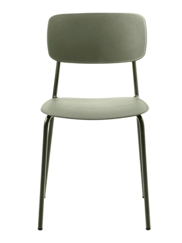 Jídelní židle Kirkland olivová moderní z plastu