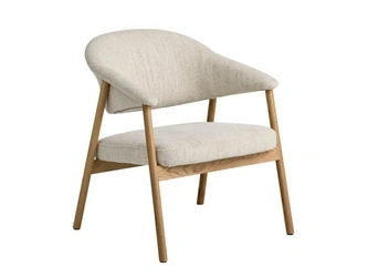 Křeslo do obýváku Elk Harmony 110 pískové skandinávský přírodní dub