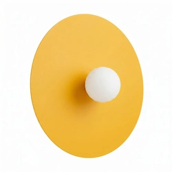 Nástěnné svítidlo AKE 50 žluté moderní LED do obývacího pokoje