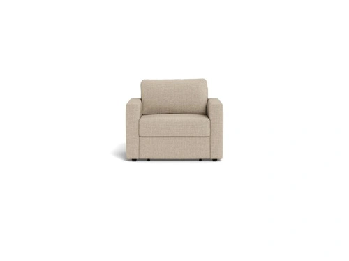 Rozkládací křeslo na spaní Fleury béžový samet do obývacího pokoje