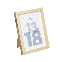 Zlatý fotorámeček 13x18 Manu Atmosphera moderní na stěnu nebo na stůl