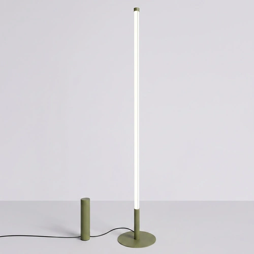 Stojací lampa do obývacího pokoje TRANG moderní LED olivová 4000K
