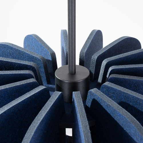 Závěsné svítidlo MULA 45 moderní tmavě modré z filcu do obývacího pokoje a jídelny