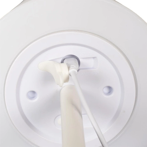 Intesi moderní bílá stolní LED lampa USB bezdrátová do obýváku a na terasu