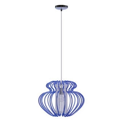 Závěsná lampa Imperia 1x60W E27 450x330 malá modrá
