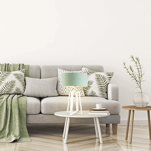 Noční stolní lampa Thor moderní fialová s textilním stínidlem LYSNE 61 cm