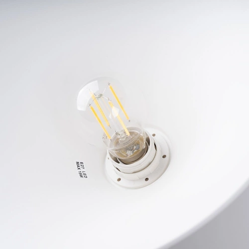 Závěsné svítidlo ZUMA bílá moderní ocelová do obýváku, kuchyně a nad stůl 30 cm