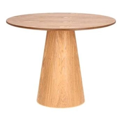 Kulatý stůl Soleilo 80 cm přírodní dub na jedné noze do obýváku a kavárny Intesi