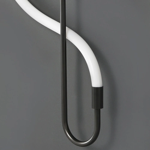 Nástěnné LED svítidlo ESSA černé moderní do obýváku a ložnice 90 cm Step into Design