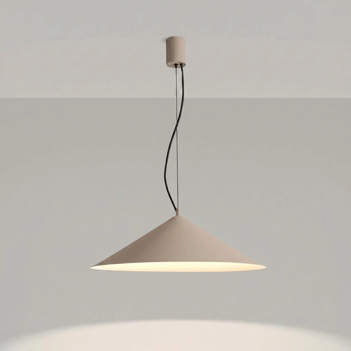 Závěsné LED svítidlo FINT taupe do obývacího pokoje moderní nastavitelné