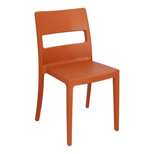 Zahradní stohovatelná plastová židle Sai SCAB Design oranžová na zahradu a do banketové síně