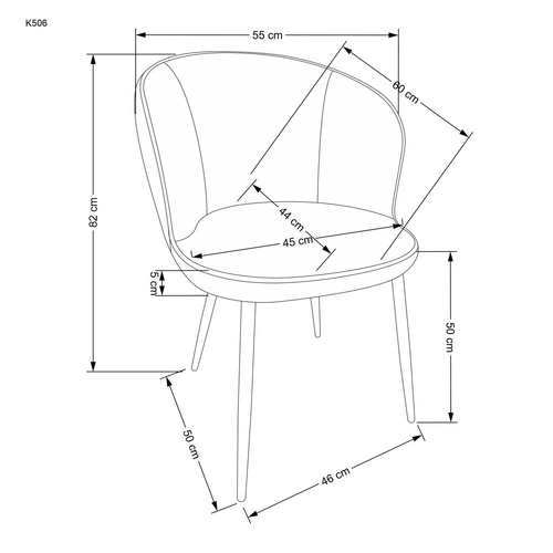 Jídelní židle Sarah arm Intesi černá čalouněná sametová s područkami moderní