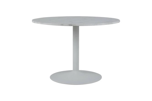 Kulatý bílý mramorový stůl do jídelny Tarifa Actona moderní glamour 110 cm