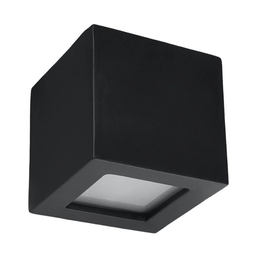 Keramická nástěnná lampa LEO černá