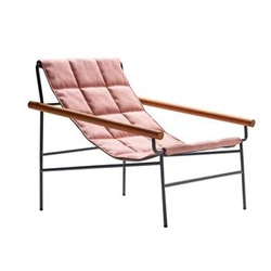 Zahradní relaxační křeslo Glam outdoor s područkami, látka, glamour styl