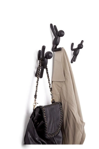 Nástěnné háčky Buddy černé