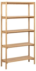 Dřevěná knihovna Braidwood dub 86 cm skandinávský do obýváku Actona