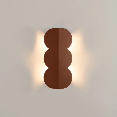 Nástěnné svítidlo BISCUIT mocca moderní do obýváku a ložnice