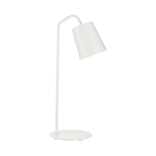 Stolní lampa ZEN T bílá kovová moderní noční lampička do ložnice 56 cm Step into Design