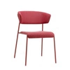 Čalouněné křeslo Lisa SCAB Design voděodolné červené do obýváku a jídelny na kovových nohách