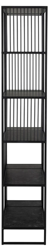 Kovová černá knihovna loftová Strington Actona 85 cm do obýváku a jídelny