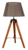 Stolní lampa Lugano 1x60W E27 hnědá + stínidlo stejného indexu
