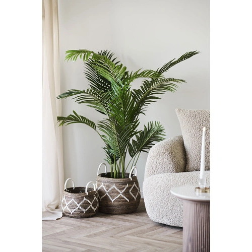 House Nordic Altea dekorativní koše z listů banánovníku boho sada 2 kusů