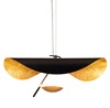 Závěsné svítidlo ENIGMA LED černo-zlaté 60 cm moderní do obýváku a nad stůl