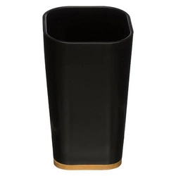 Bambusový černý kelímek na zubní kartáčky Natureo skandinávský do koupelny 5five