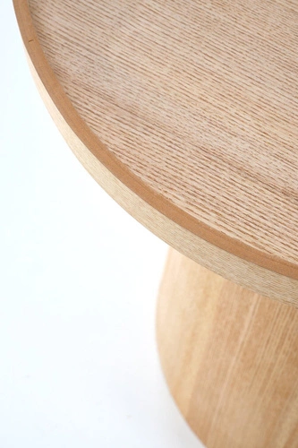 Kulatý konferenční stolek Rixten 45 cm dřevěný moderní do obýváku skandinávský styl