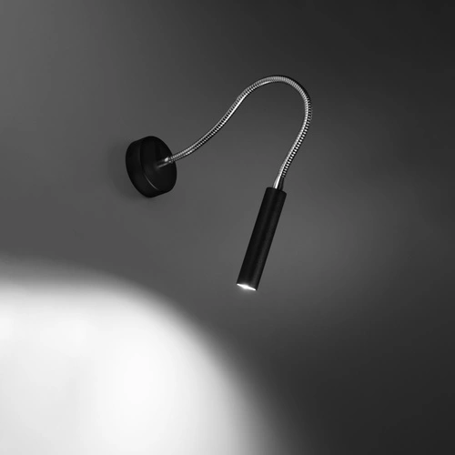 Nástěnné svítidlo AXIL černé moderní kovové do obýváku a ložnice Sollux Lighting