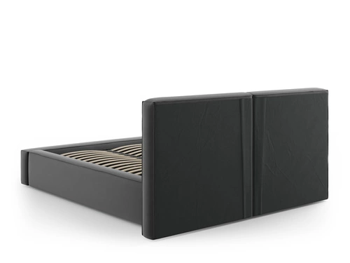 Čalouněná postel Jodie II 200x200 šedý samet s úložným prostorem do ložnice glamour