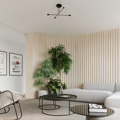 Nástěnné svítidlo NORAH černé moderní kovové do obýváku a ložnice SOLLUX LIGHTING