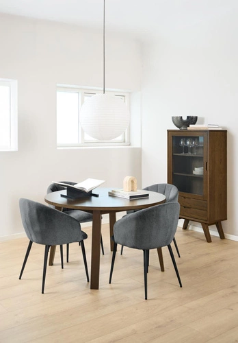 Jídelní židle Daniella Actona čalouněná antracitová s područkami moderní