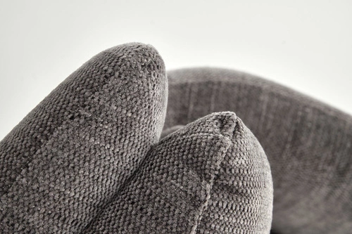 Otočná židle Ophelia šedá čalouněná do obýváku a kanceláře s područkami Intesi