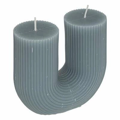 Dekorační svíčka Demi Atmosphera mořská moderní ručně vyráběná 2 knoty