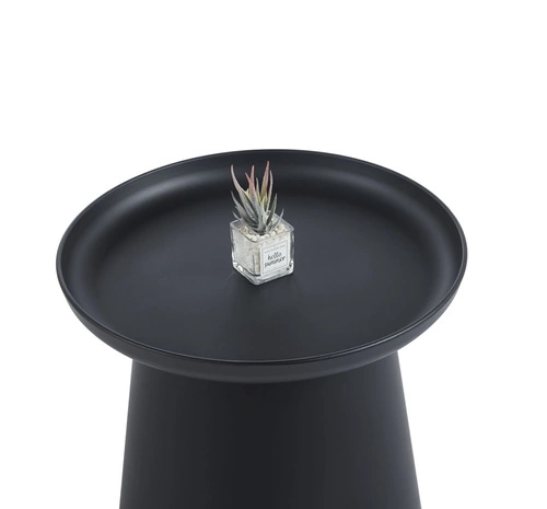 Konferenční stolek Xena kulatý 50 cm černý moderní do obýváku Intesi polypropylen