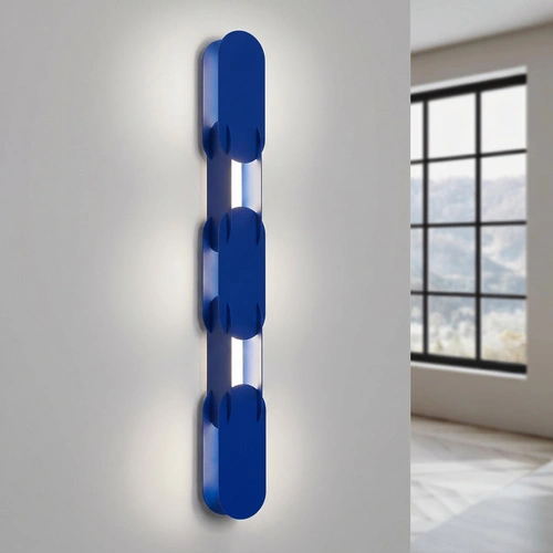 Nástěnné svítidlo CHAIN 91 LED ultramarínové moderní do obývacího pokoje