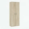 Skandinávská šatní skříň Tiles s policemi úzká dub sonoma do ložnice nebo předsíně 70 cm