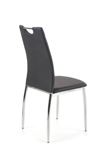 Čalouněná jídelní židle Floryda černá ekokůže moderní Intesi