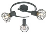 Spirálová stropní lampa Verve 3x40W E14 matně šedá