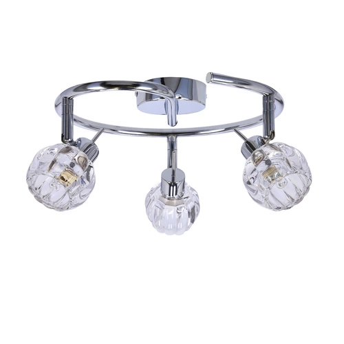 Spirálová stropní lampa Bombola 3x40W G9 chrom bez žárovek