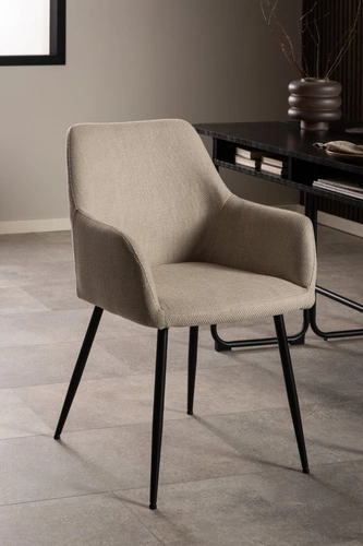 Jídelní židle Lizzy Actona čalouněná béžová s područky moderní skořepinová