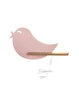 Nástěnné LED svítidlo Bird růžové, klasické dětské, dřevěné, 5W 4000K CANDELLUX