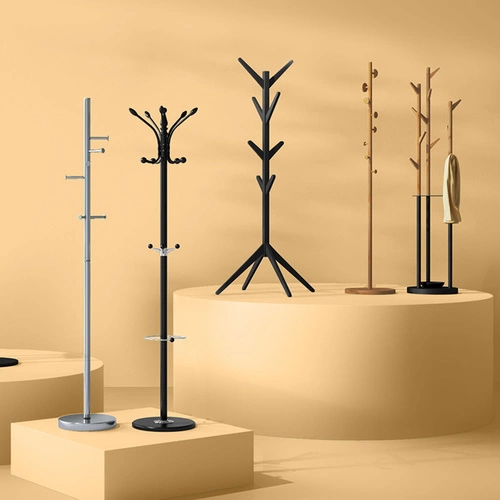 Stojanový věšák do předsíně Porte černý moderní loftový 8 háčků 5five