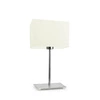 Stolní lampa Amalfi stínidlo ecru stojan chrom