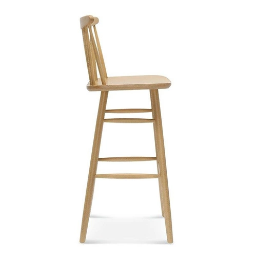 Barová židle s opěrkou Wand FAMEG 75 cm čalouněná dřevěná na míru do retro kuchyně