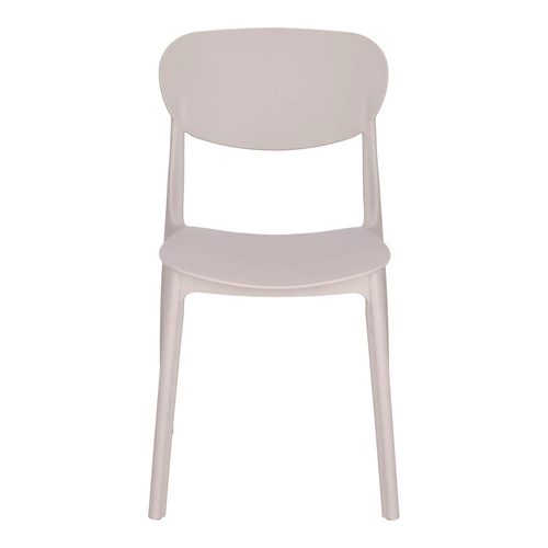 Moderní plastová jídelní židle Plasta taupe do kuchyně