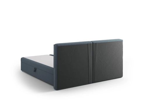 Čalouněná manželská postel Jodie modrá s úložným prostorem 180x200 do ložnice