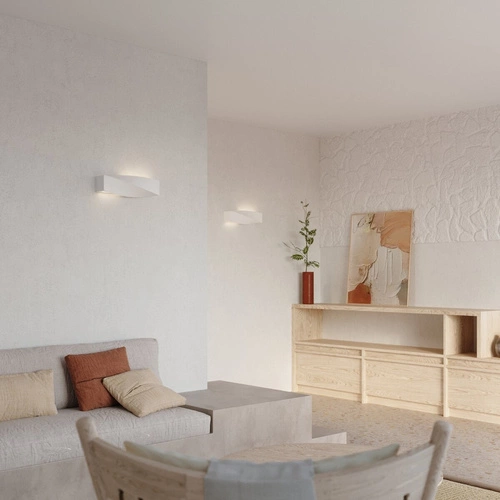 Nástěnné svítidlo Sigma bílá moderní keramická Sollux Lighting do obýváku a ložnice 42 cm